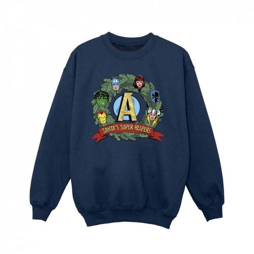 Marvel Girls Santa's Super Helpers Sweatshirt