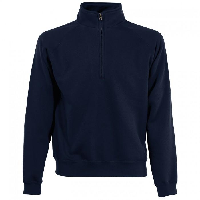 Fruit Of The Loom Mens Classic 80/20 Zip Neck Sweatshirt