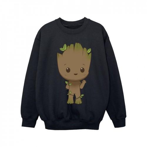 Marvel Girls I Am Groot Chibi Wave Pose Sweatshirt