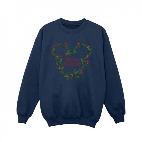 Disney meisjes Mickey Mouse Merry Christmas Holly Sweatshirt