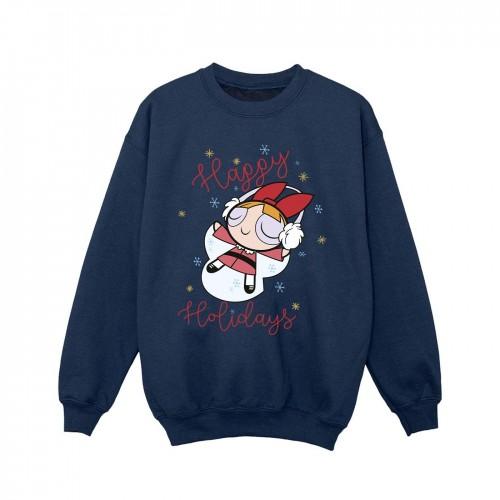 Pertemba FR - Apparel Het Powerpuff Girls Girls Happy Holidays-sweatshirt