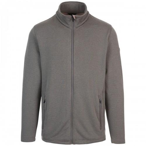 Trespass Mens Addleyfield Striped Knitted Fleece Jacket