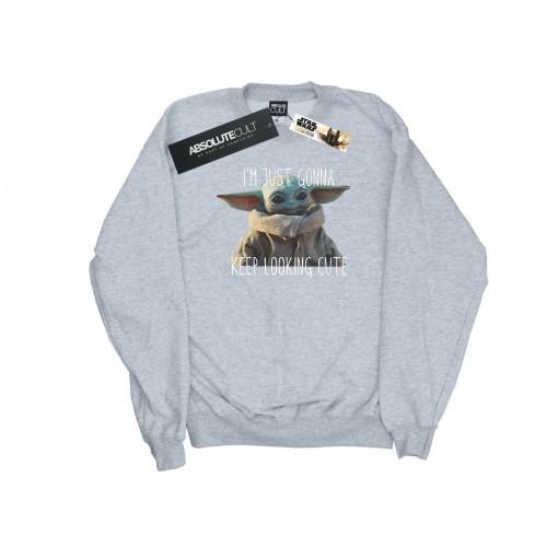 Star Wars Girls The Mandalorian Keep Looking Cute Sweatshirt