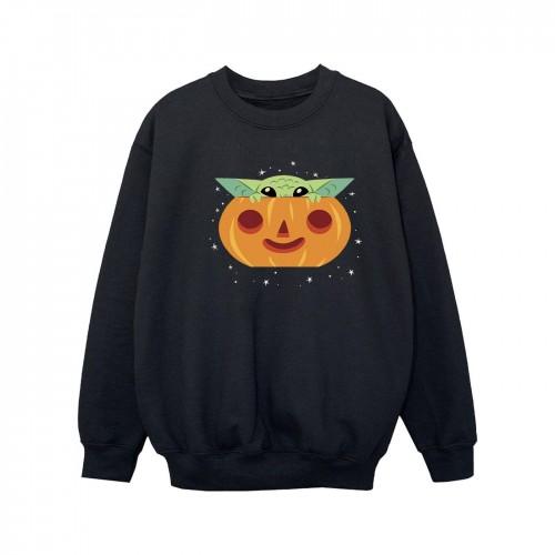 Star Wars Girls The Mandalorian Grogu Pumpkin Sweatshirt