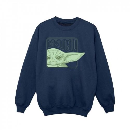 Star Wars Girls The Mandalorian Grogu Box Sweatshirt