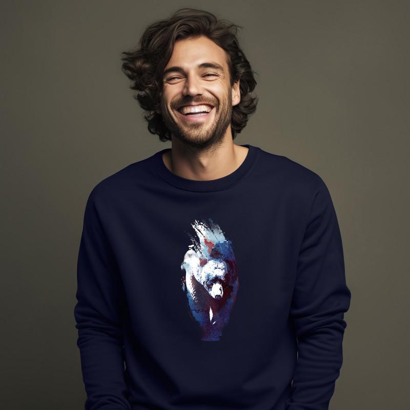 Le Roi du Tshirt Sweat Homme - BLUE BEAR