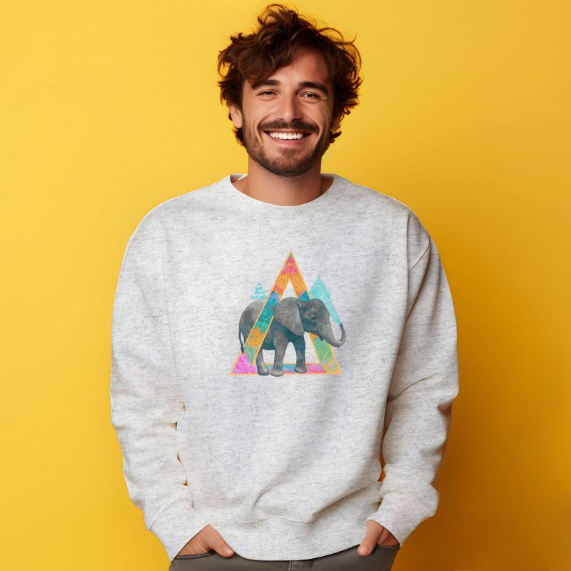 Le Roi du Tshirt Sweat Homme - ELEPHANT