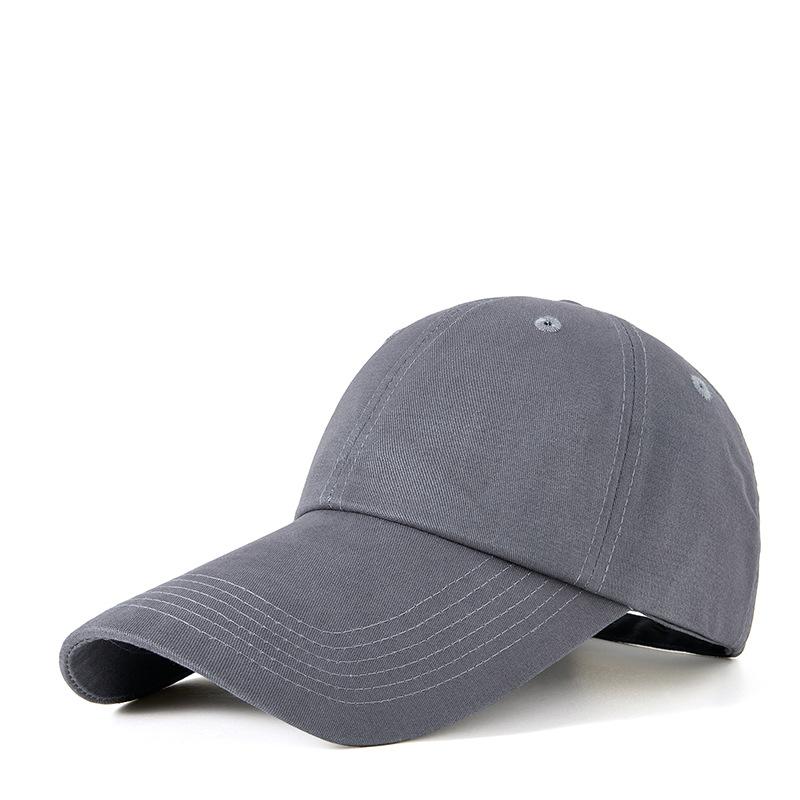 Fashion human Four seasons cotton soft top plus long brim shade baseball cap light version of the cap men and women outdoor show face small duck tongue cap