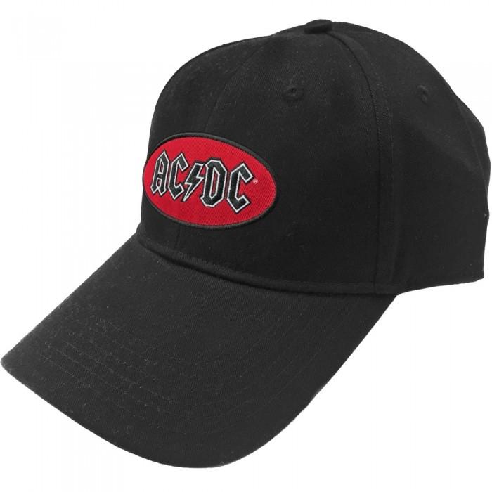 AC/DC Unisex baseballpet met ovaal logo voor volwassenen