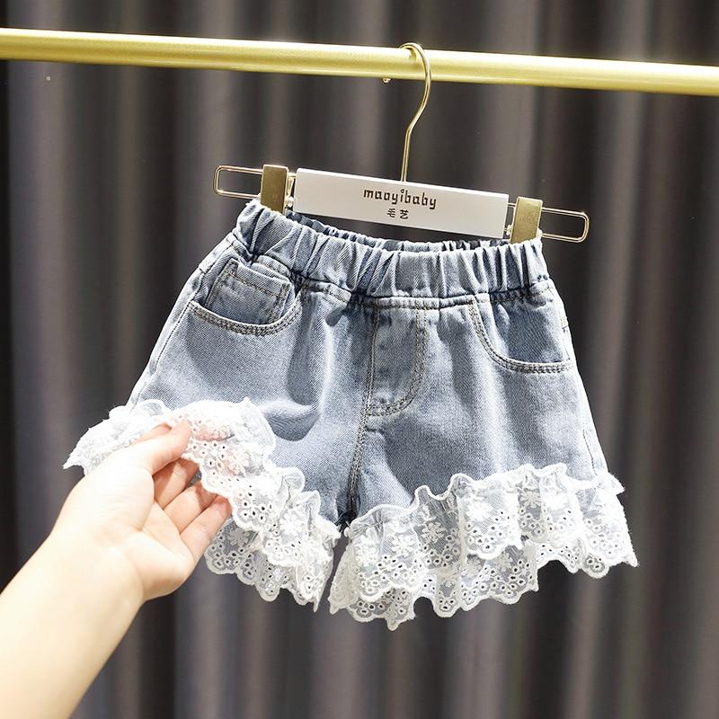 TBkids Meisjes Denim Shorts Tiener Meisje Zomer Liefde Borduurwerk Broek Kinderen Kleding Kinderen Bloemen Borduurwerk Jean Short Voor Tiener