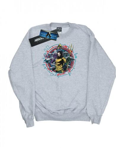 DC Comics jongens Aquaman Circular Crest Sweatshirt