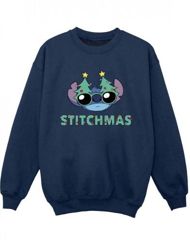 Disney Boys Lilo & Stitch Stitchmas Brillensweatshirt