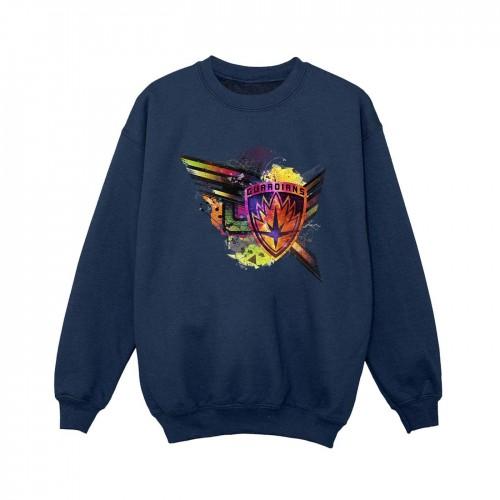 Marvel Boys Guardians of the Galaxy abstract schild borstsweater