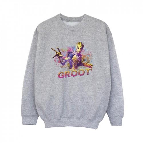 Marvel Boys Guardians of the Galaxy Abstract Groot Sweatshirt