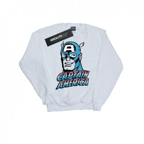 Marvel Boys Captain America Distressed sweatshirt