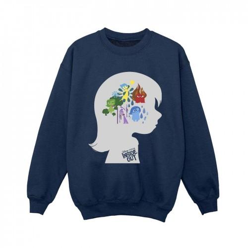 Disney jongens binnenstebuiten hoofd silhouet Sweatshirt