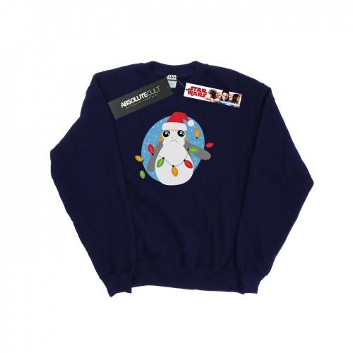 Star Wars Boys The Last Jedi Porg Kerstverlichting Sweatshirt