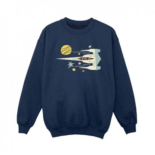 Star Wars Boys The Mandalorian Cutout Ship Sweatshirt