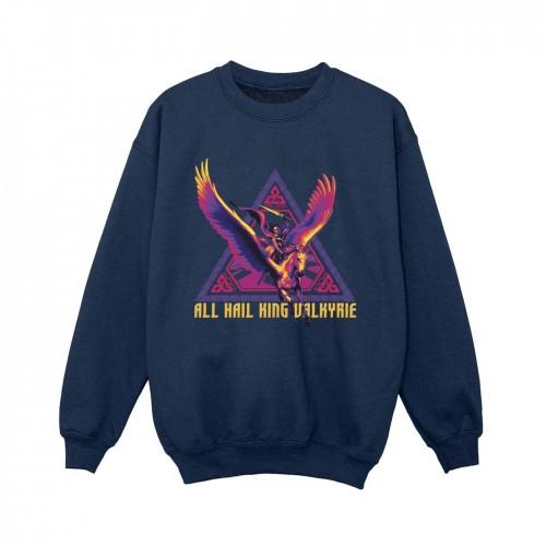 Marvel Boys Thor Love en Thunder All Hail Valkyrie Sweatshirt