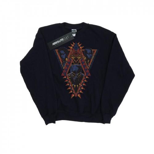 Marvel Boys Black Panther Tribal Heads-sweatshirt