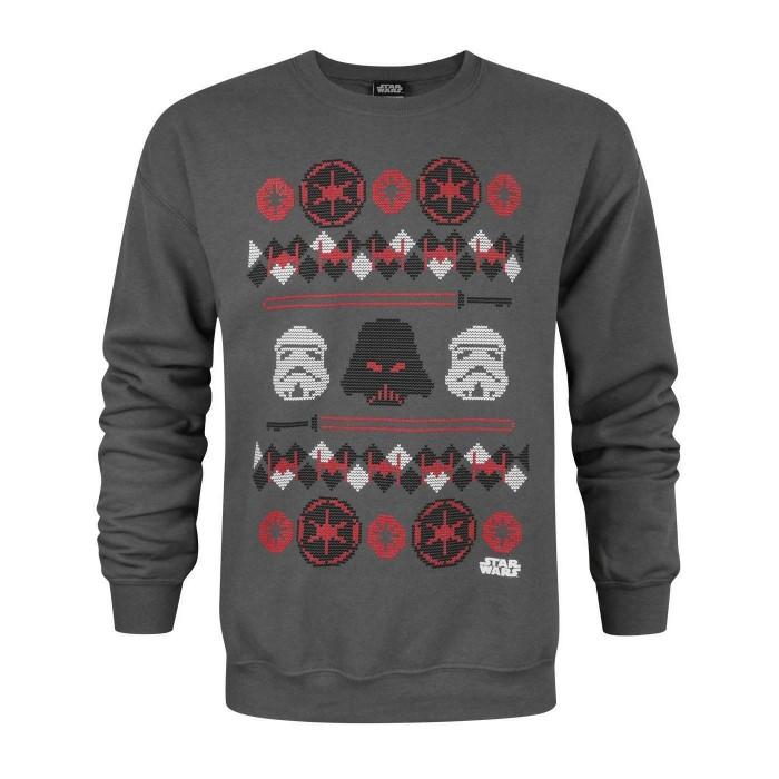 Star Wars Childrens/Kids Darth Vader Fair Isle Christmas Sweatshirt