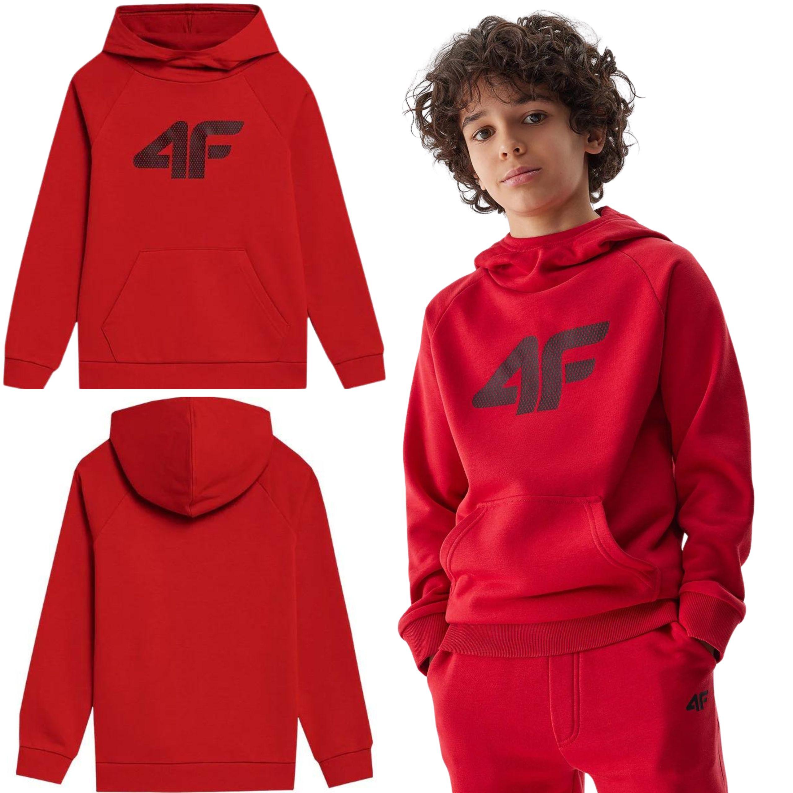 4F Boys' sports hoodie  M0925-62S red size 128