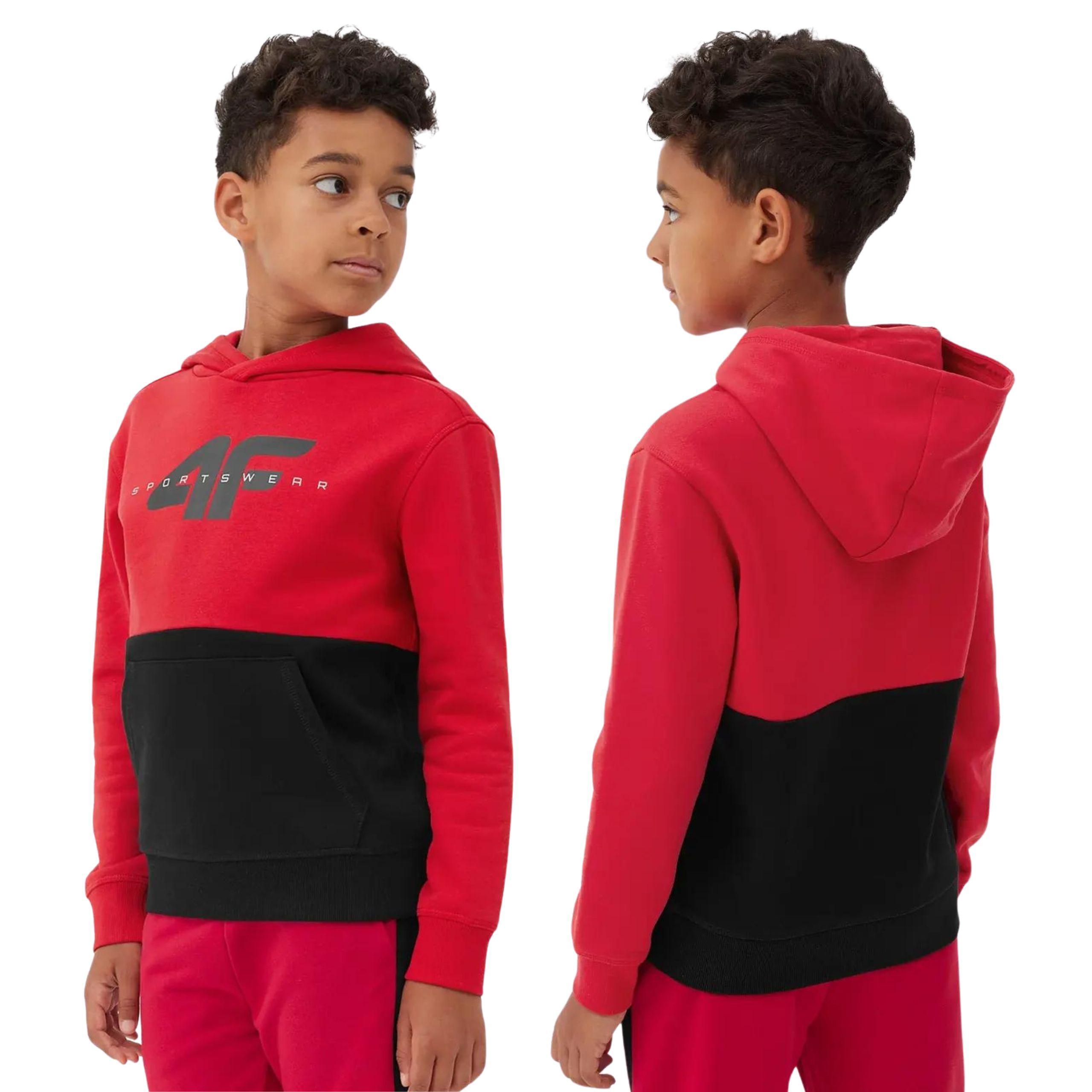 4F Children's Hoodie  Red JAW23TSWSM628-62S size 122