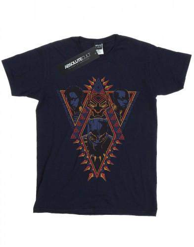 Marvel jongens Black Panther Tribal Heads T-shirt