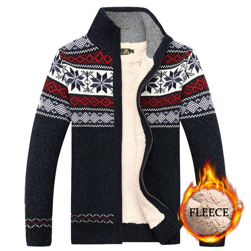 FFUR Fluwelen gebreid vest voor heren Herfst- en winterwollen vest Casual dikkere warme fleecejas