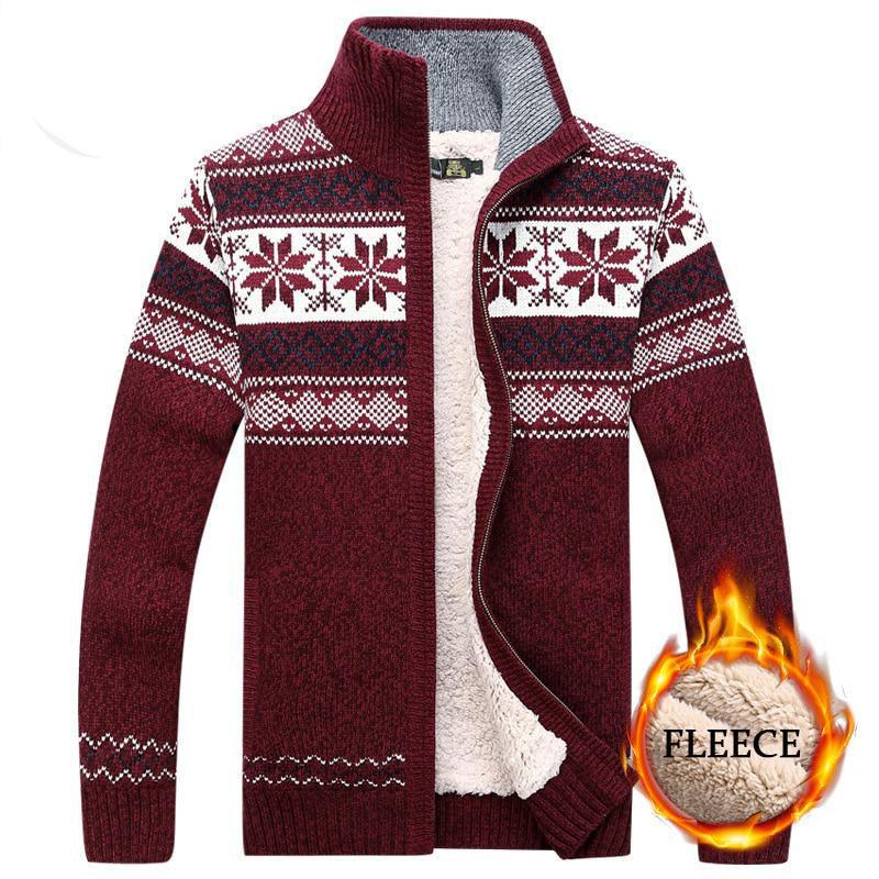 OO Fashion-2 Fluwelen gebreid vest voor heren Herfst- en winterwollen vest Casual dikkere warme fleecejas