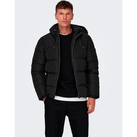 ONLY & SONS Gewatteerde jas ONSMARLON LIFE HOOD PUFFER JACKET OTW VD