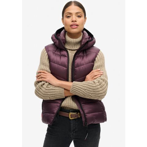 Superdry Bodywarmer HOODED FUJI QUILT PADDED GILET