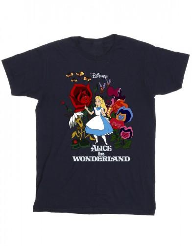 Disney meisjes Alice In Wonderland bloemen katoenen T-shirt