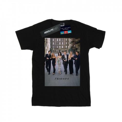 Friends Vrienden meisjes champagne en bloemen katoenen T-shirt