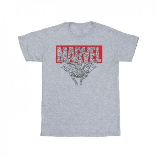 Marvel Girls Spider Man-logo rood katoenen T-shirt