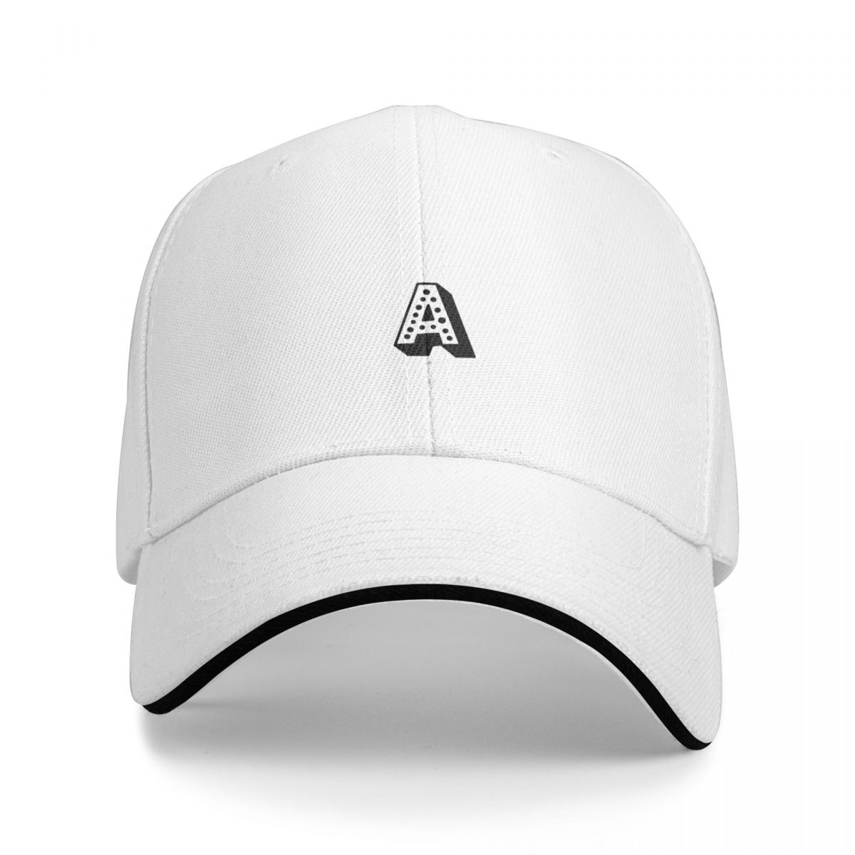 91530102MAC2AA7079 Letter a Baseball Cap Vizier verjaardag Snap Back Hat Herenpet Dames