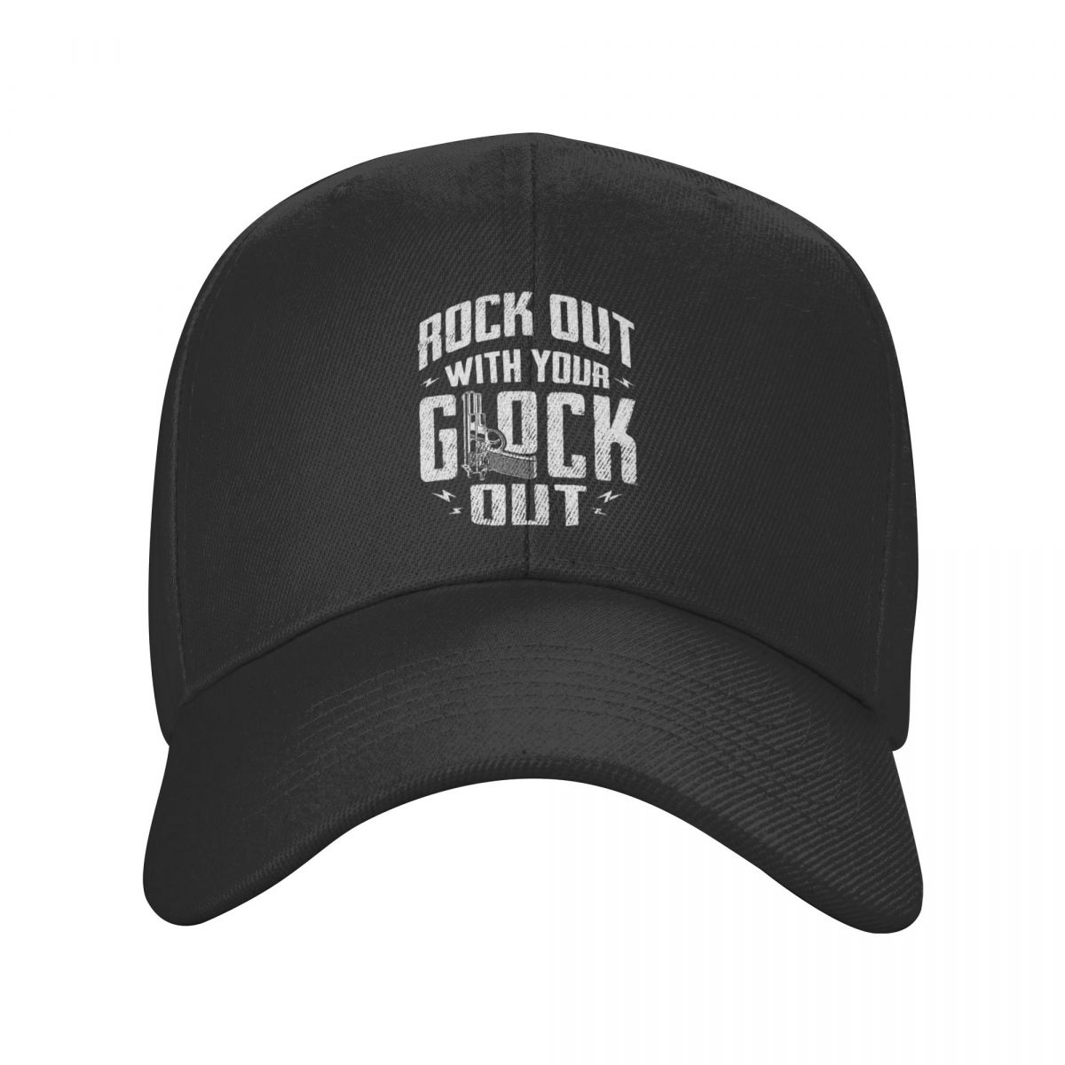 91460000MABYFHJN57 Rock Out met je Glock Out Baseball Cap Hip Hop Unisex Dames Verstelbare USA Pistool Vader Hoed Zomer Snapback Hoeden