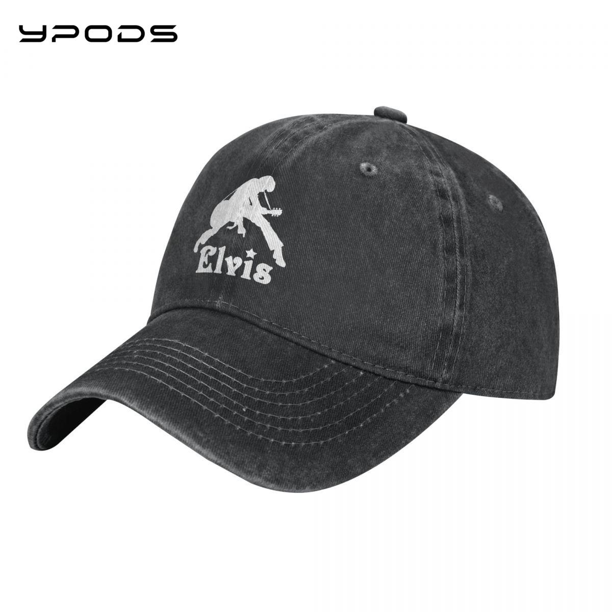 91140106MA0LTHB19W Elvis Presley Baseball Cap voor Unisex Dames Hoge kwaliteit Custom Design Caps Bonnet Homme Dad Hat