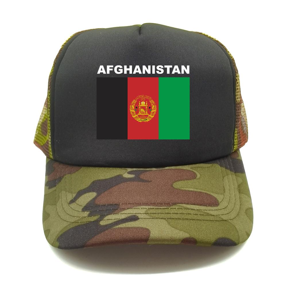 91530102MAC1XWP06K Afghanistan Trucker Cap Unisex Dames Cool Afghanistan Vlag Hoed Baseball Cap Unisex Mesh Net Caps