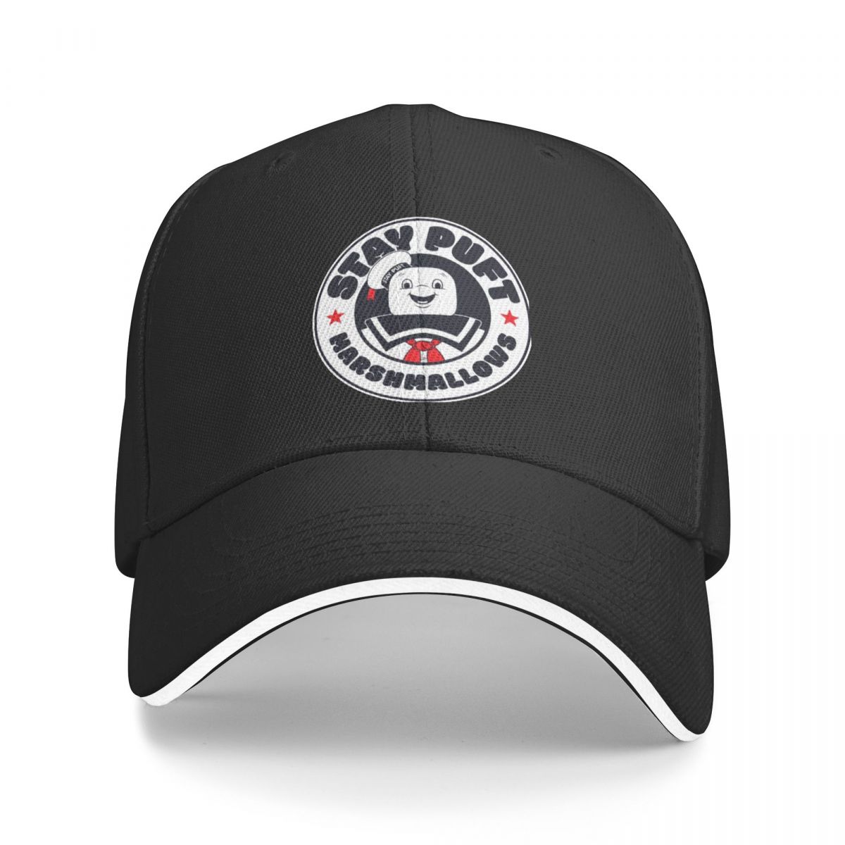 91460000MABYFHJN57 BLIJF PUFT MARSHMALLOW MAN Ghostbuster-s Horror Film Baseball Cap Unisex Hoeden Vrouwen Vizier Zonbescherming Snapback Caps