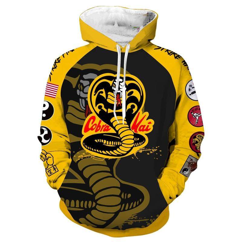 ETST 07 Karate Kid Cobra Kai 3D Hoodie Sweatshirt Cosplay Animatie 3D Pull Over Hoodies