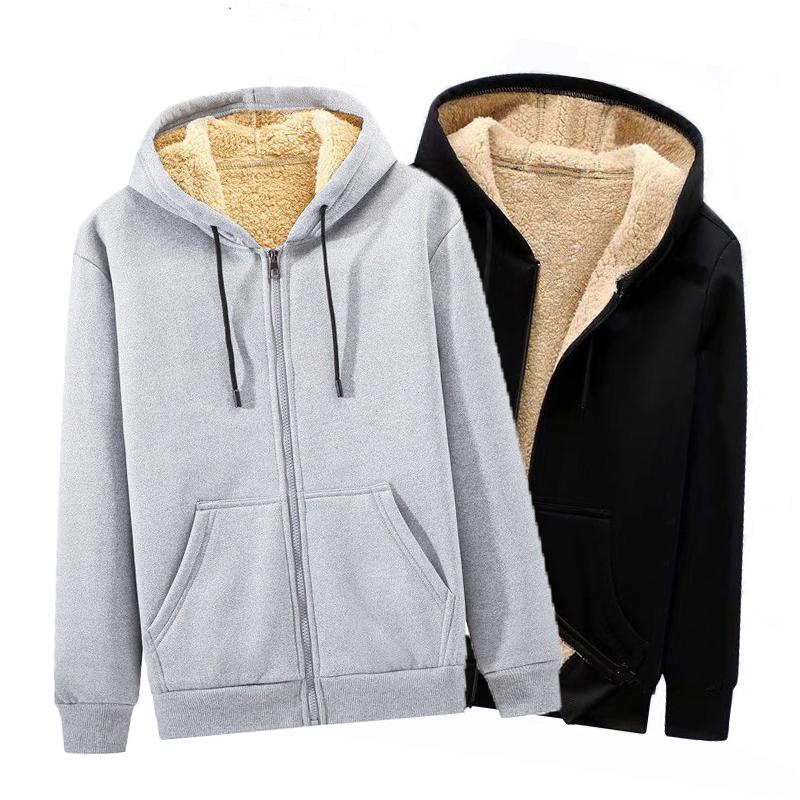 FD28TN Hoodies Heren Rits Sweatshirts Hoge kwaliteit Fleece Hoodie Losse Hip Hop Unisex Mode Streewear Jas Tops Student Winter Warm