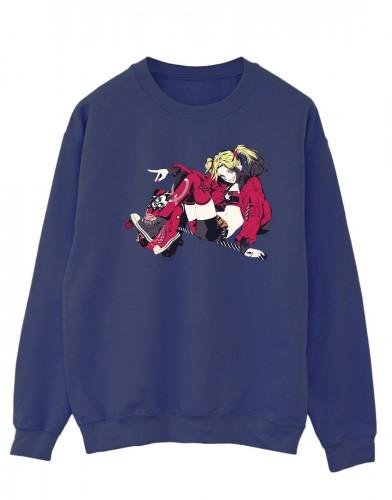 DC Comics heren Harley Quinn rolschaatsen katoenen sweatshirt