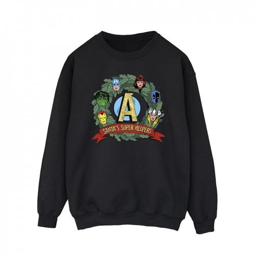 Marvel Heren Santa's Super Helpers Sweatshirt