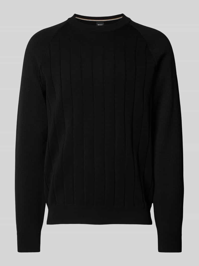 Boss Gebreide pullover van scheerwolmix, model 'Belugo'