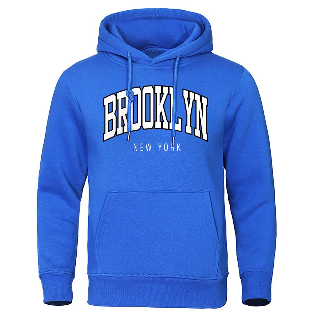 Enter Boutique Sports Clothing Collection New York Brooklyn Hip Hop Brief Heren Hoodie Losse Casual Nieuwe Hoody Warme Fleece Streetwear Persoonlijkheid Mode Mannen Sweatshirt