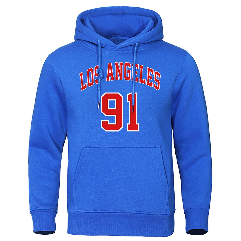 Enter Boutique Sports Clothing Collection Los Angeles 91 Usa Stad Letter Streetwear Heren Straat Hip Hop Kleding Casual Fleece Hoodies Oversize Crewneck Pullover Hoody