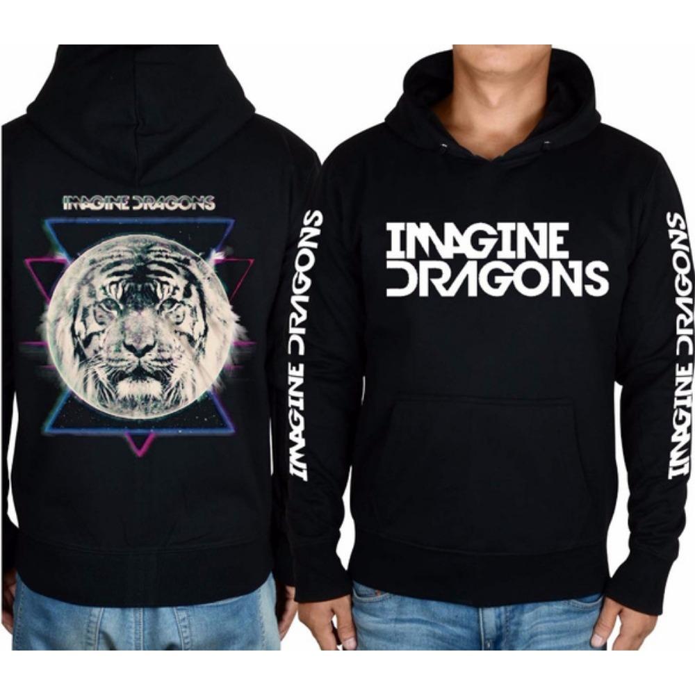 ETST 011 4 ontwerpen Imagine Dragons 3D Rock katoenen hoodies merk Shell capuchonjack Punk Metal Sudadera pullover sweatshirt fleece bovenkleding