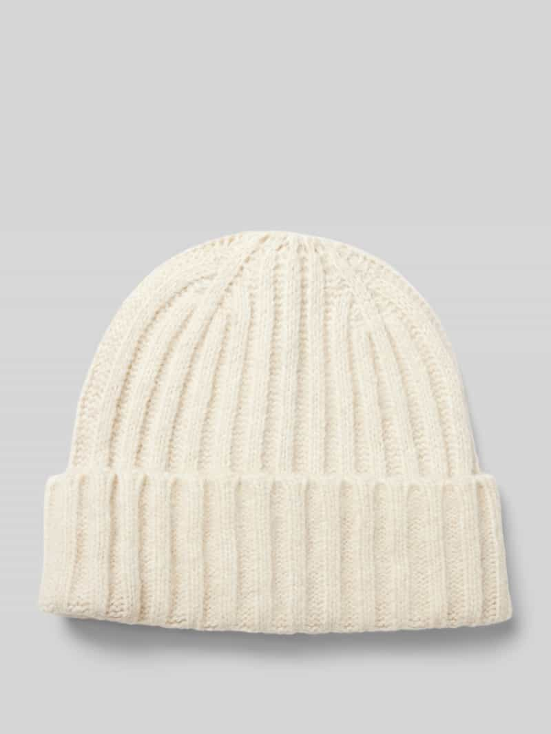 Pieces Beanie met brede omslag