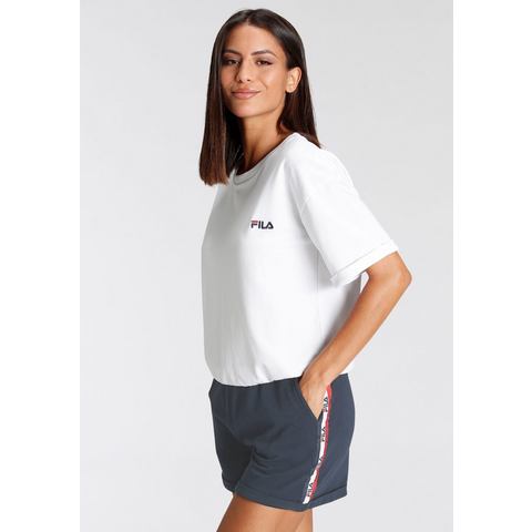 Fila Shortama met elastische, aangerimpelde band (set, 2-delig)